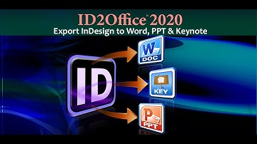 How can I export my InDesign file as a Word template using ID2Office
