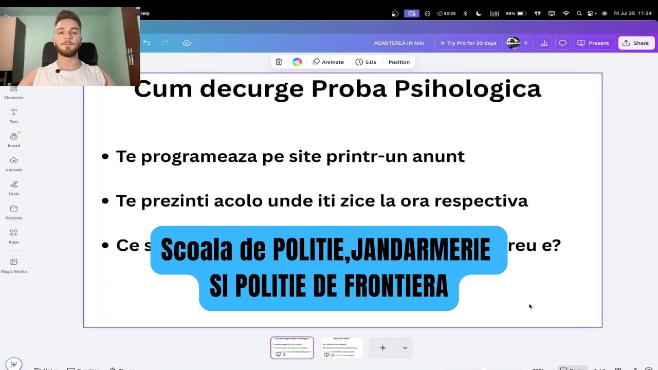 Testarea Psihologica MAI - Politie, Jandarmerie, Frontiera