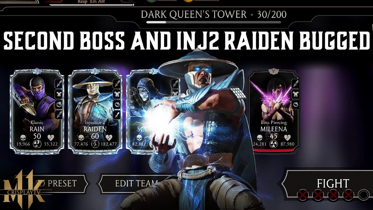 Boss Match 30 Dark Queen's Tower. MK Mobile. 16-30