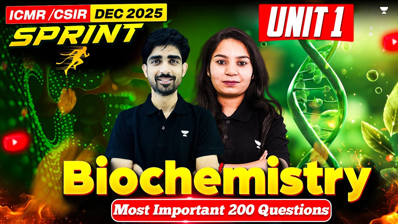 Biochemistry 200 Most Important Questions | CSIR NET Dec 2025 Life ...