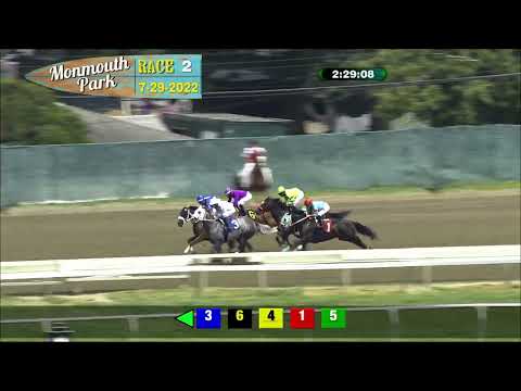 video thumbnail for MONMOUTH PARK 07-29-22 RACE 2