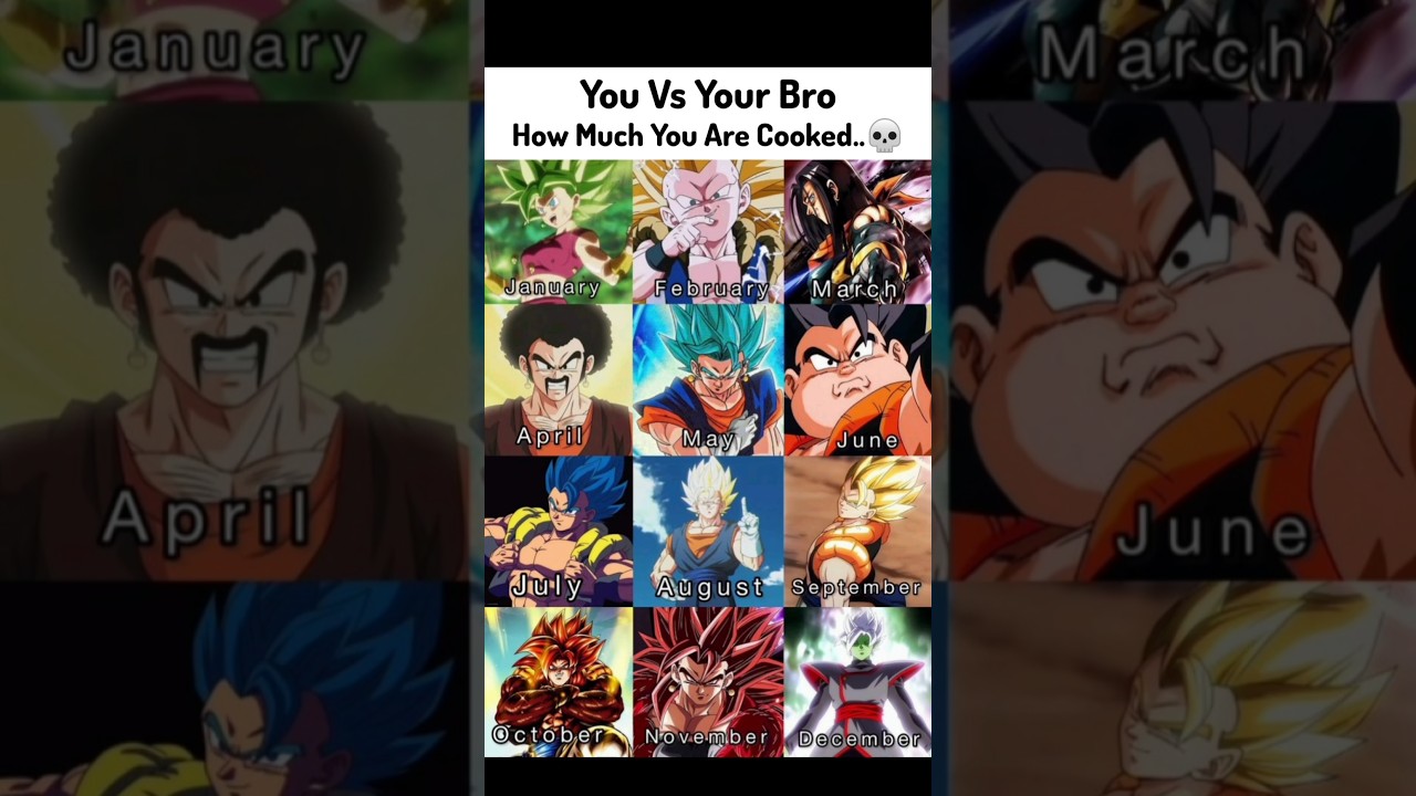 You Vs Your Bro💀 #animeedit #animeshorts #anime #shorts #goku #dbz #dbs #vegeta #gogeta #dragonballz