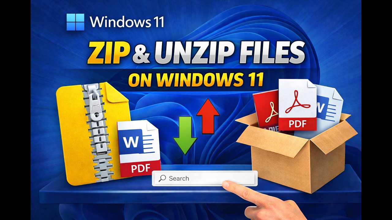 how-to-zip-and-unzip-files-on-windows-11-gearupwindows-tutorial-youtube