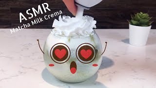 ASMR Cute Matcha Milk Cream (No Talking No Music)