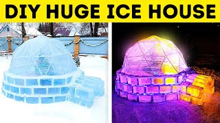 Famous Useful Winter Hacks You'll Want to Try This Weekend || How to Build an Ice Igloo Yourself Profile