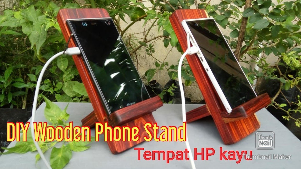 DIY Wooden Phone Stand | Tempat Hp Kayu | Woodworking | Nina Taristiana