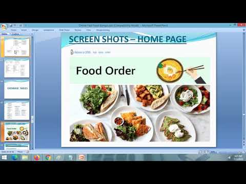 PPT  - Fast Food Ordering System (Multi Vendor)  || Django Project PPT