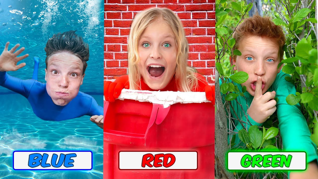 Extreme CAMOUFLAGE Hide and Seek in ONE COLOR! YouTube