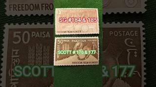 RARE STAMPS OF PAKISTAN 21st March1963SG184&SG185 Scott176 &177 #stampsofpakistan #1963Stamps #yt
