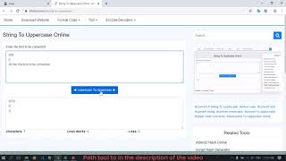 String To Uppercase Online