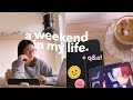 weekend vlog + q&a 🍒 (anime recs, college + yt life, study tips & more!)