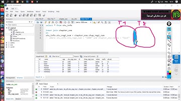 الدرس28  MYSQL انشاء قواعد البيانات  استخراج البيانات من الجداول المشتركة  JOIN