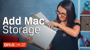 Mac Tips - Adding Flash Storage to a Mac Notebook 💻 DIY in 5 Ep 37