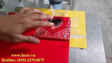 Máy laser cắt giấy - thiệp cưới 3D