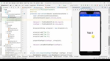 Tablayout With Viewpager in Android Studio with Java
