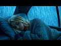 Soft Rain on Car Windows at Night for Calm Sleep and Cozy Relaxation