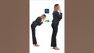 How to fix women posture with help of puppet warp tool in Adobe Photoshop 2024 #Shorts