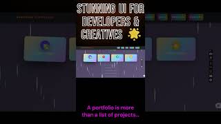 Modern Portfolio Website | UI For Developers &amp; Creatives design  #frontendprojects #bootstrapdesign