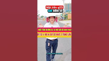 MẶT TIỀN ĐƯỜNG QL13 NGÃ TƯ HÒA LÂN 44tr/1m2