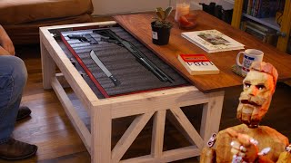 Concealment coffee table with three different locks (start to finish)