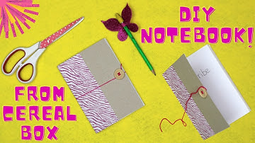 A Notebook from a CEREAL Box | Diy Projects | Handmade