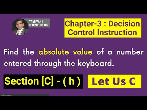 Find the absolute value of a number || Chapter 3 || Let Us C solution
