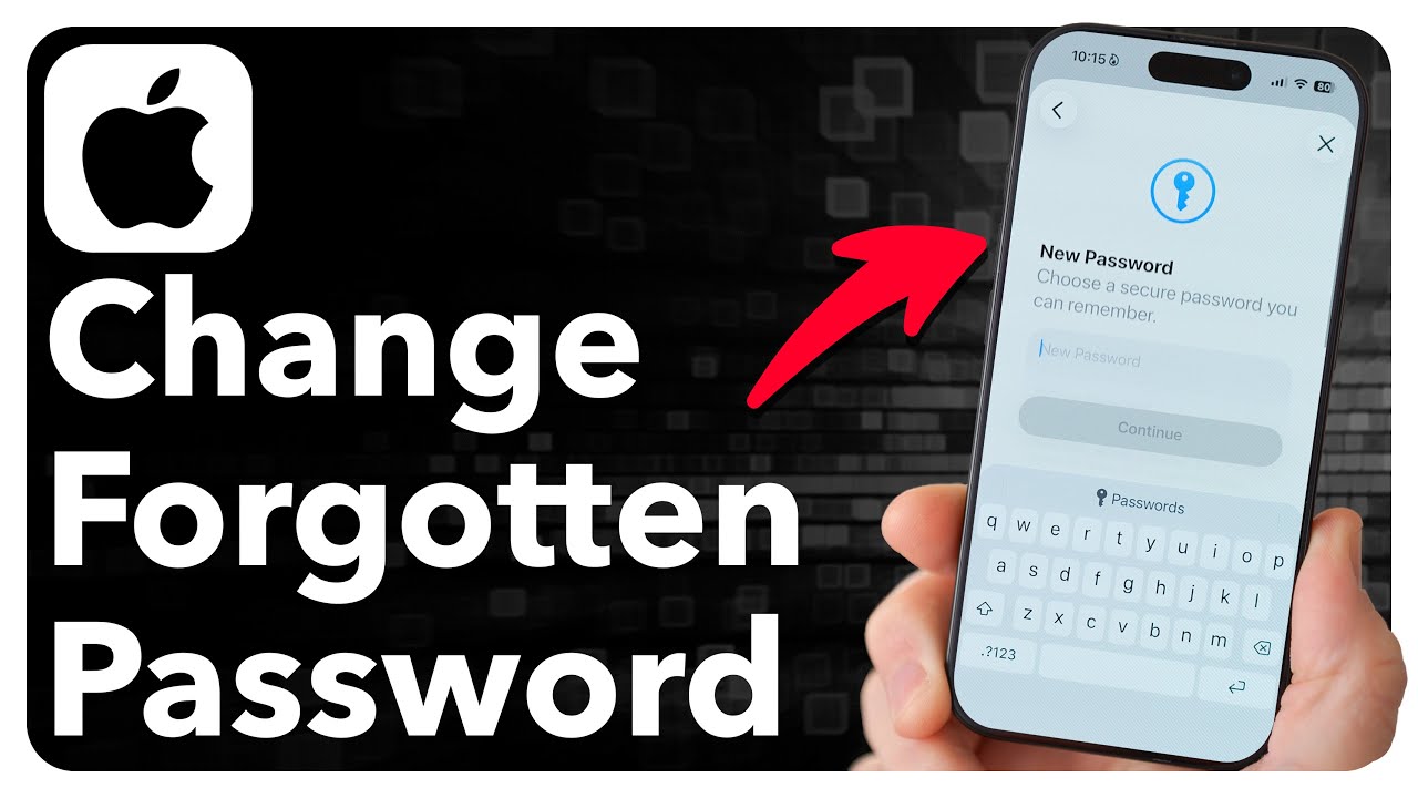 How To Change Apple ID Password If Forgotten - YouTube