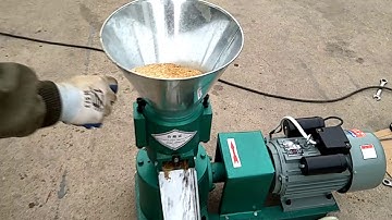 Necessary operations for the first use of the machine PELLET MILL