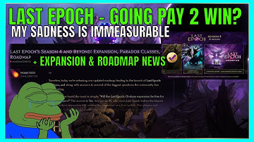 Last Epoch gaat PAY TO WIN...?! WAANZINNIGE bom van EHG