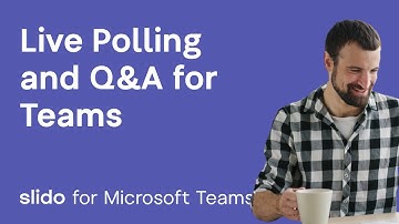 Advanced Q&A and Live Polling for Microsoft Teams | Slido for Teams | TUTORIAL
