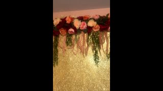 How To Do A Glitter Flower Background Wall