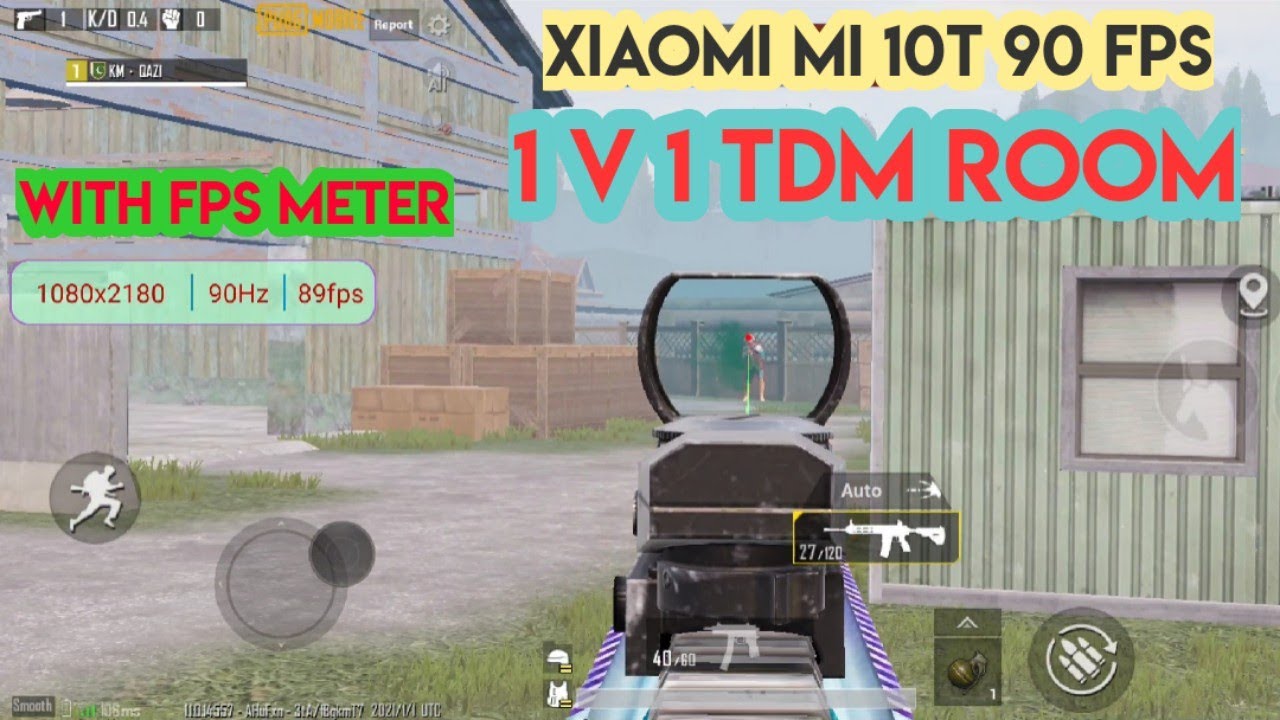 Xiaomi mi 10T 90 FPS 1v1 TDM with Device Proof - YouTube