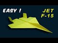 how to make a paper airplane f 15 eagle Easy That Fly Far - Origami paper plane Tutorial