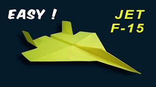 how to make a paper airplane f 15 eagle Easy That Fly Far - Origami paper plane Tutorial