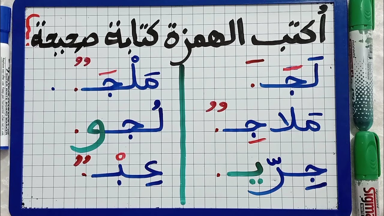 الإملاء /اكتب الهمزة كتابة صحيحة