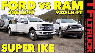 2018 Ram 3500 HD vs Ford F350 vs World's Toughest XXL Towing Test! 2018 Ram 3500 HD vs Ford F350 vs World's Toughest XXL Towing Test!