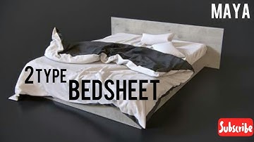 How to create a Bedsheet in maya (MAYA MODELING TUTORIAL)
