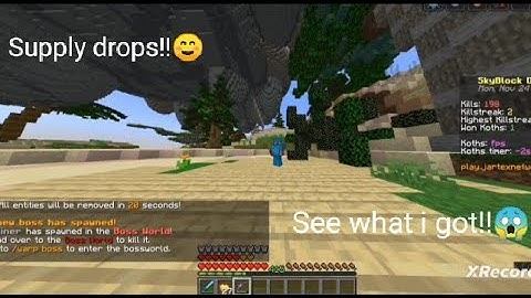 Jartex-Network-Skyblock Dream | Supply drops |☺️😅