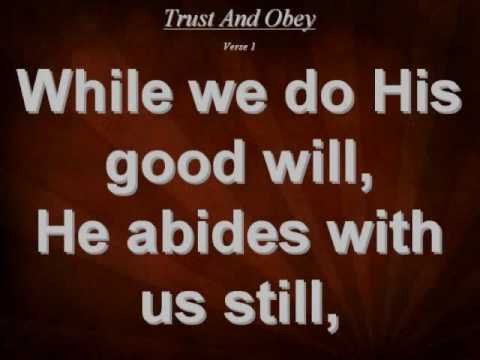 Trust And Obey/The Solid Rock - Hymns With Lyrics ...
