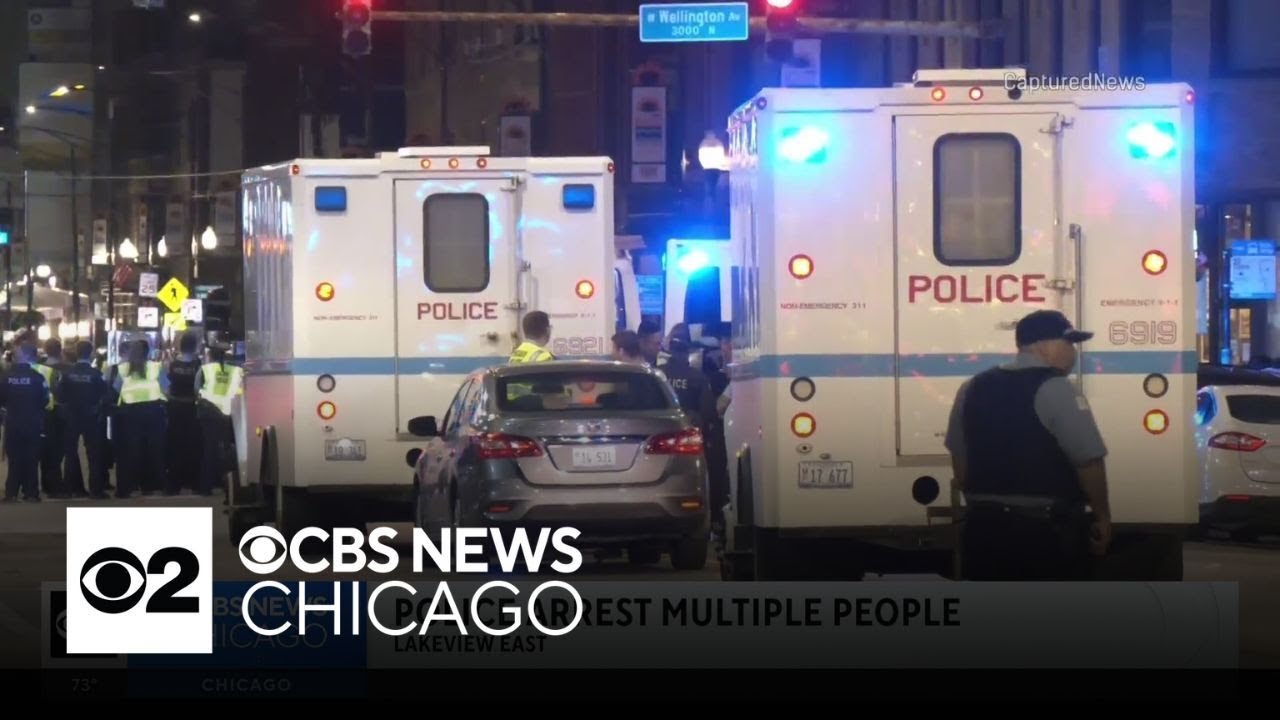 Chicago police make "mass arrest" in Lakeview after Pride Parade - YouTube