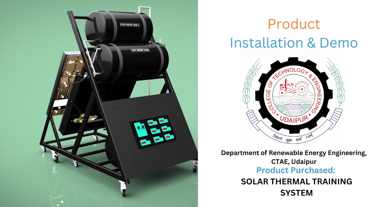 Solar Thermal Training system at CTAE, Udaipur