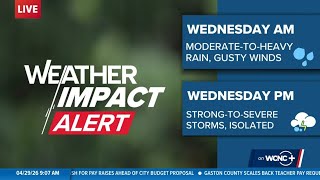 Strong-to-severe storms in the afternoon