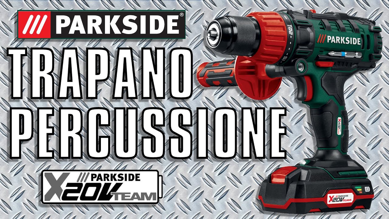 Trapano a Percussione Ricaricabile 20V PARKSIDE PSBSA 20-Li B2