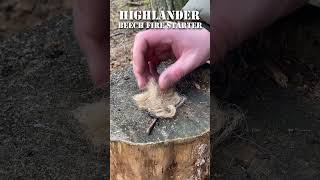 AWESOME SURVIVAL TOOL 🔥HIGHLANDER BEECH FIRE STARTER🔥 #shorts #survivalgear #survivaltools