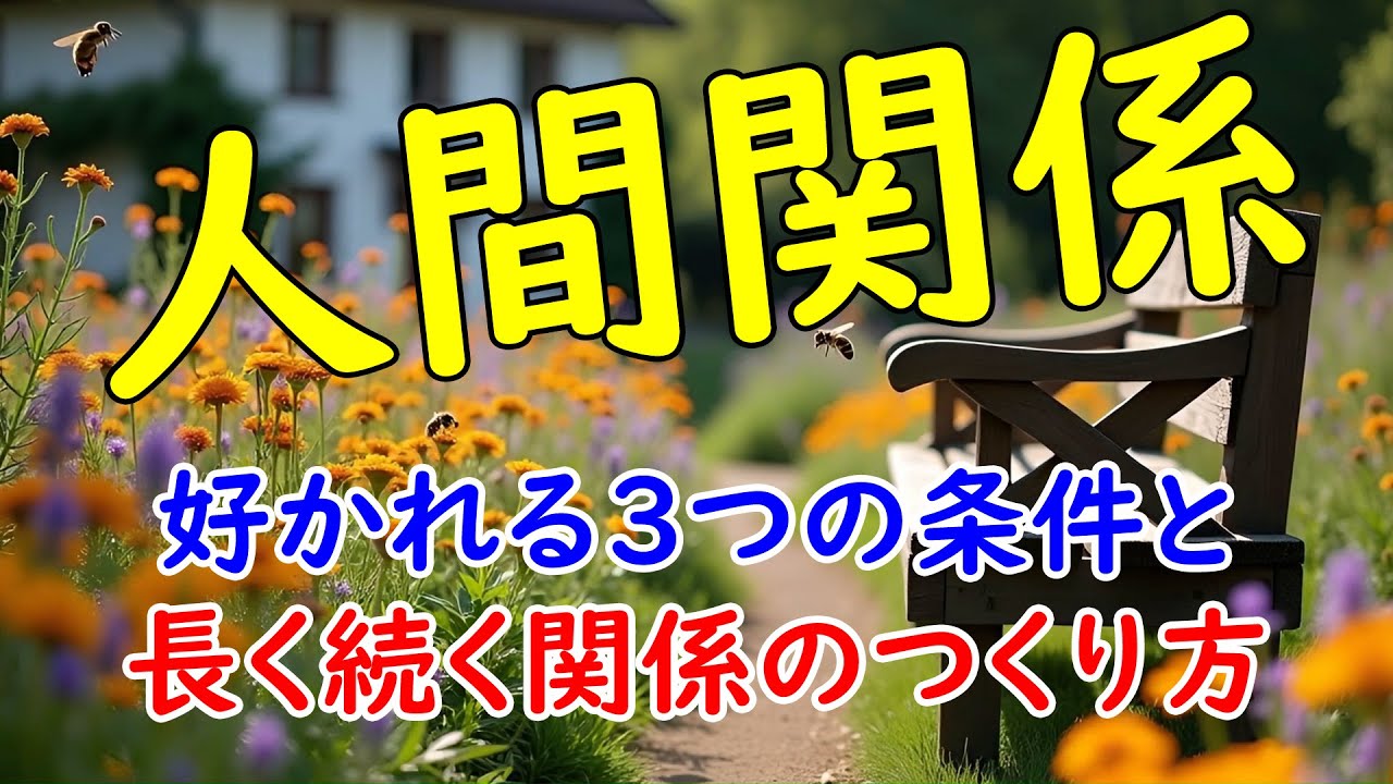 人間関係が劇的に変わる心理学｜好かれる３つの条件と、長く続く関係のつくり方