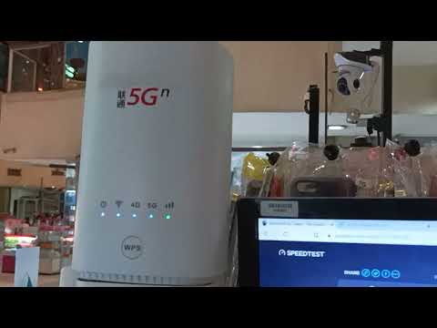 CHINA UNICOM 5G CPE VN007+ (bagong laruan) speedtesting