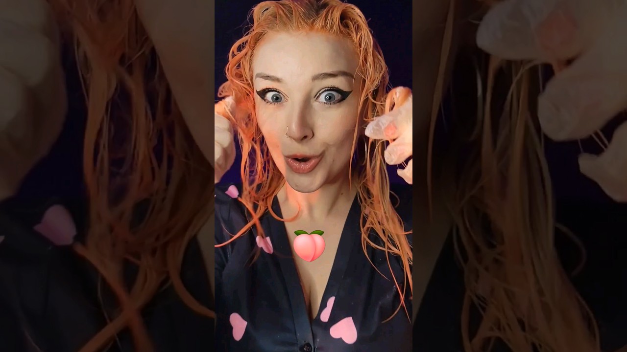 Peach 🍑 hair color 😍 