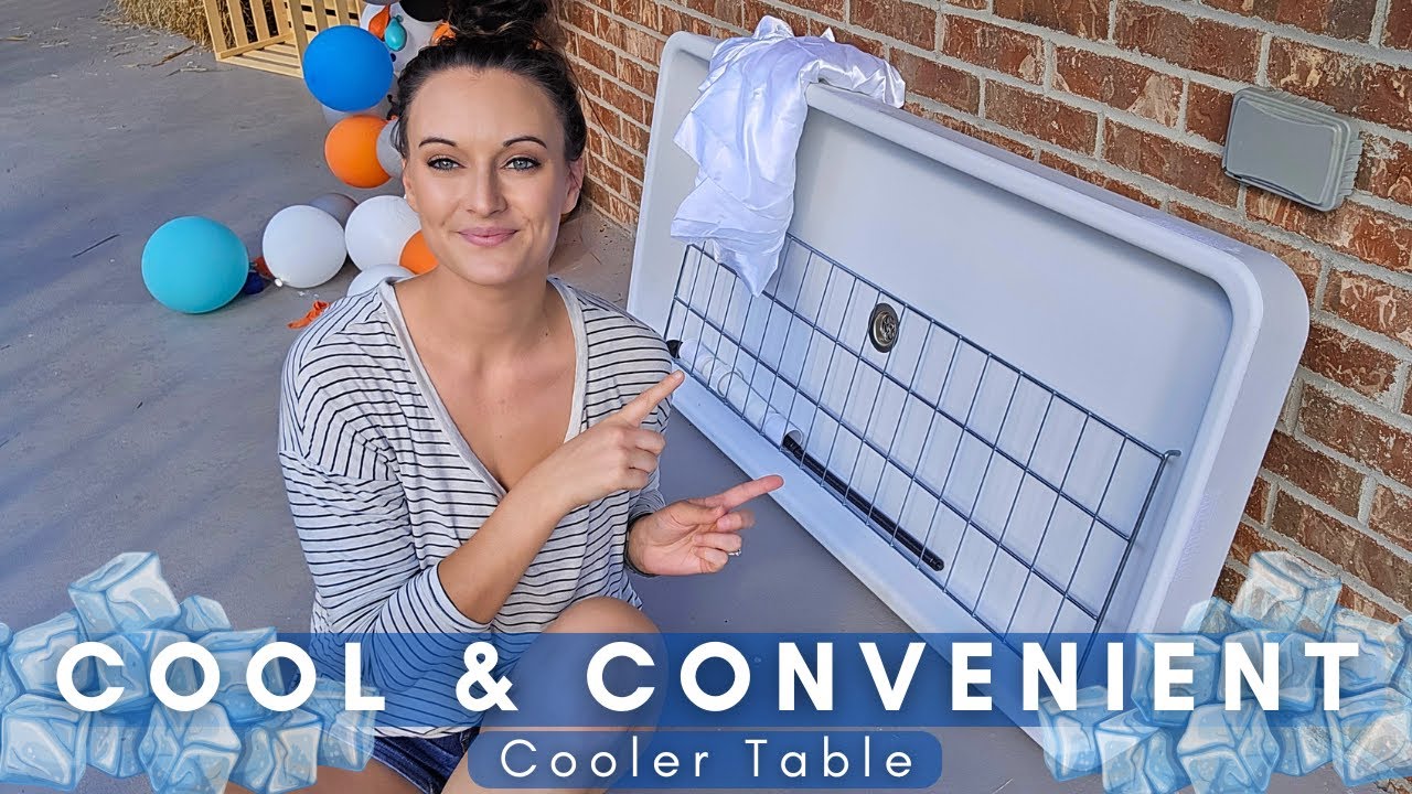🚨 Must-Have for Outdoor Parties! 🧊 Folding Ice Cooler Table Review & Demo!