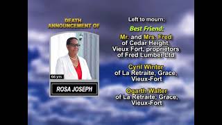 Rosa Joseph ~ Long Obituary