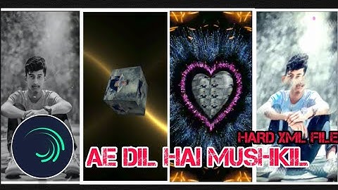 AE DIL HAI MUSHKIL HARD XML || NEW SAD SONG XML FILE || BY AMAR CREATION 💔😔
